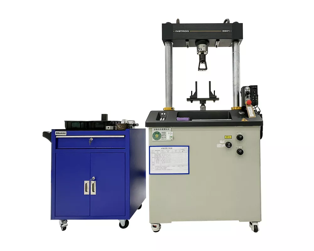 Dynamic and static stiffness testing machine